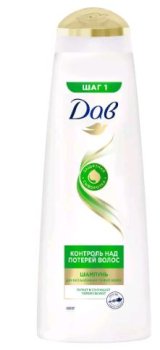 Шампунь Dove женский Контроль над потерей волос для ослабленных волос от выпадения 380 мл