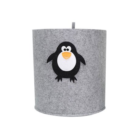 Органайзер для хранения из войлока Пингвин 30х30х30см цвет серый