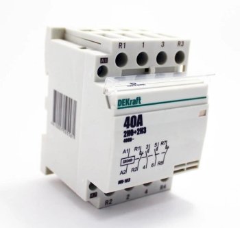 Контактор модульный Dekraft МК-103 40А 400В 2НО+2НЗ