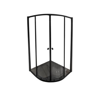 Ограждение душевое Parly ZE911B низкий поддон 90х90х190см прозрачное стекло