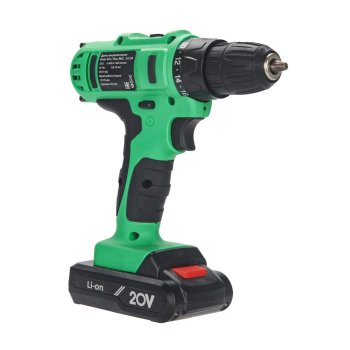 Дрель-шуруповерт аккумуляторная ZITREK Green 20 Li Plus Li-lon 20В 2x2Ач 42Нм