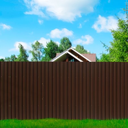 Профнастил С10 шоколадно-коричневый RAL8017 2000х1150х0,40 мм