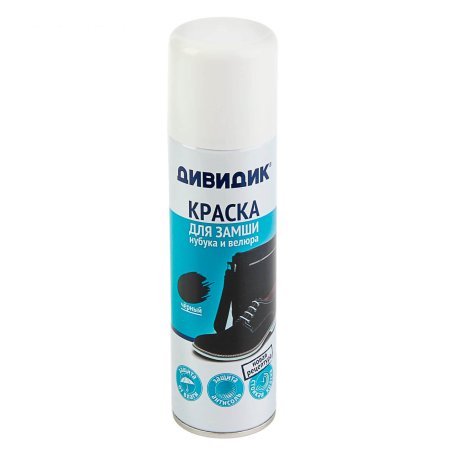 Крем для обуви Дивидик 250 мл для замши, нубука и велюра цвет черный