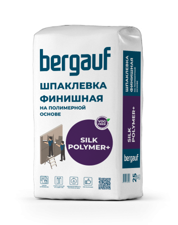 Шпатлевка Bergauf Silk Polymer+ белая 25 кг Шпатлевка Bergauf Silk Polymer+ белая 25 кг