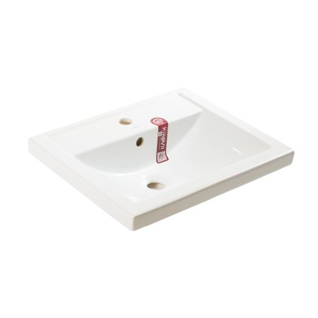 Раковина KIROVIT Фостер фаянс 500мм прямоугольная цвет белый