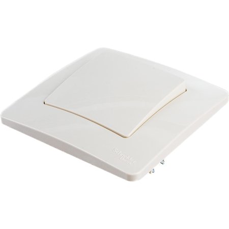 Выключатель встраиваемый Schneider Electric Blanca 1 кл. бежeвый, без подсветки, арт. BLNVS010107
