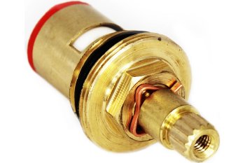 Кран-букса металлокерамическая 15 шлицев 1/2" цвет желтый