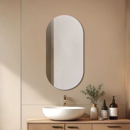 Зеркало для ванной овальное 50х100см Амелия
