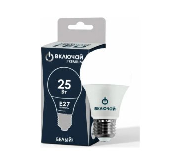 Лампа светодиодная Включай PREMIUM E27 25Вт 4000К нейтральный белый груша (А)