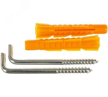 Шуруп-костыль 5х70 мм с универсальным дюбелем 8х51мм 2 шт