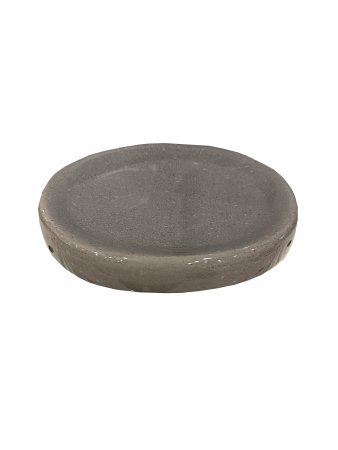 Мыльница Пастель керамика цвет серый настольная