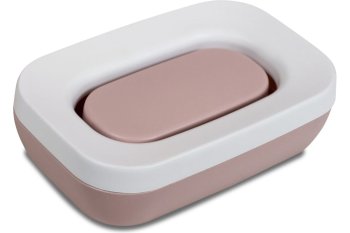 Мыльница Эллиса пластик цвет розовый настольная