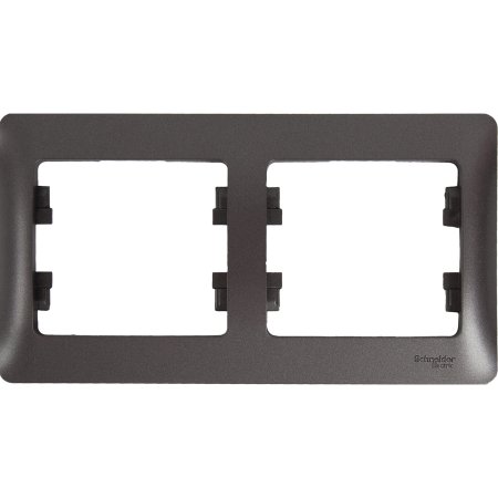 Рамка Schneider Electric Glossa 2 поста, цвет сиреневый туман, арт. GSL001402