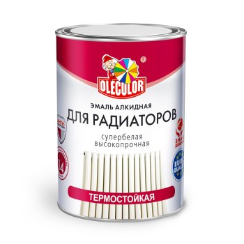 Эмаль ABC-Farben Olecolor алкидная для радиаторов белая 0,9 кг 0,9