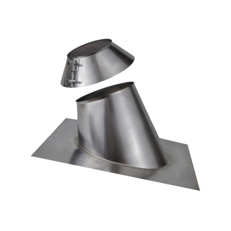 Проход кровли с фланцем 150мм 0,5мм 30° нержавеющая сталь