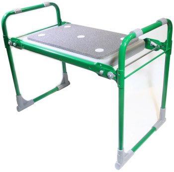 Скамейка-перевертыш садовая 56х29х43 зеленый цвет 100кг