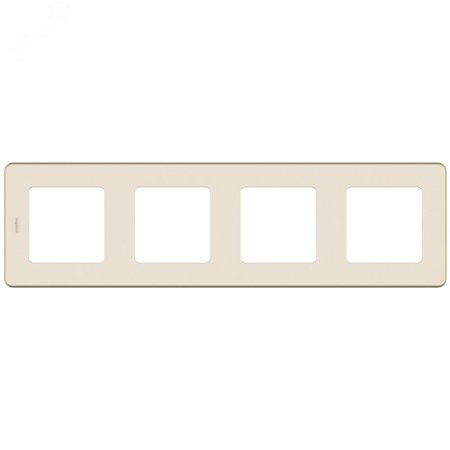 Рамка Legrand Inspiria 4 поста, цвет слоновая кость, арт. 673961