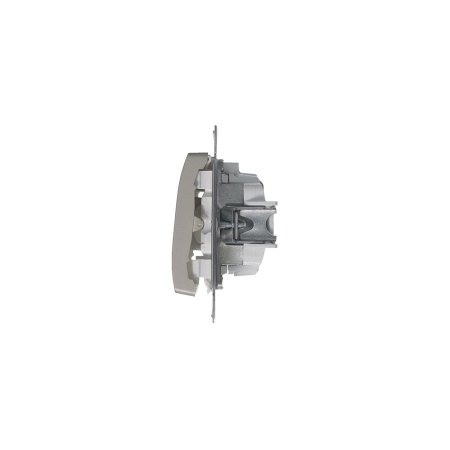 Выключатель встраиваемый Schneider Electric Glossa 1 кл. платина, с подсветкой, арт. GSL001213