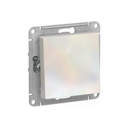 Выключатель встраиваемый Schneider Electric AtlasDesign 1 кл. жемчуг, без подсветки, арт. ATN000411