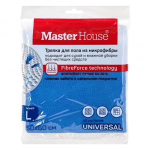 Тряпка для пола супервпитывающая MasterHouse 60х 50 см 1 шт.