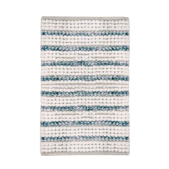 Коврик для ванной комнаты SOFT STRIPED 50х80см цвет белый