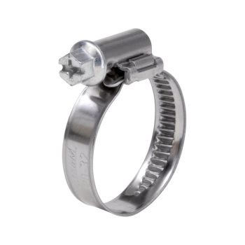 Хомут червячный с гайкой 70-90 мм 2 шт