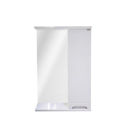 Шкаф-зеркало подвесной Лея 73,7х50х15,5см белый