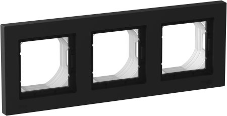 Рамка Schneider Electric AtlasDesign Aqua IP44 3 поста, цвет карбон, арт. ATN441003