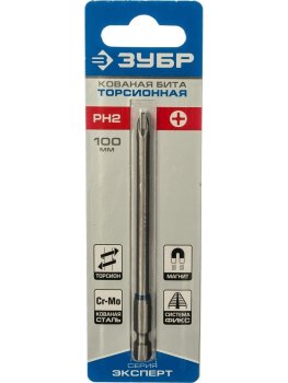 Бита один Зубр Эксперт PH2 100 мм 1 шт.