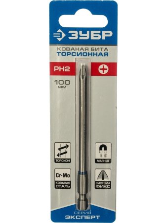 Бита один Зубр Эксперт PH2 100 мм 1 шт.