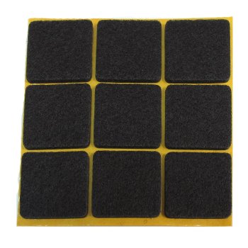 Пункт фетровый 25х25 мм темный 12 шт.