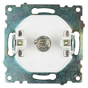 Розетка TV одиночная встраиваемая STEKKER Катрин цвет белый, арт. GLS00-7108-01