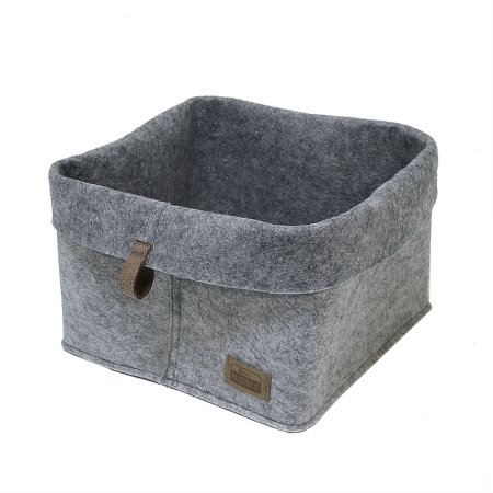 Органайзер для хранения из войлока Elegance 28х28х24см цвет серый Органайзер для хранения из войлока Elegance 28х28х24см цвет серый