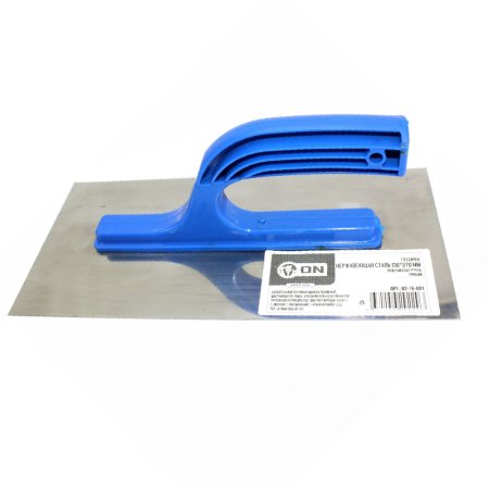 Гладилка для нанесения декоративных строительных смесей 270х130 мм нержавеющая сталь