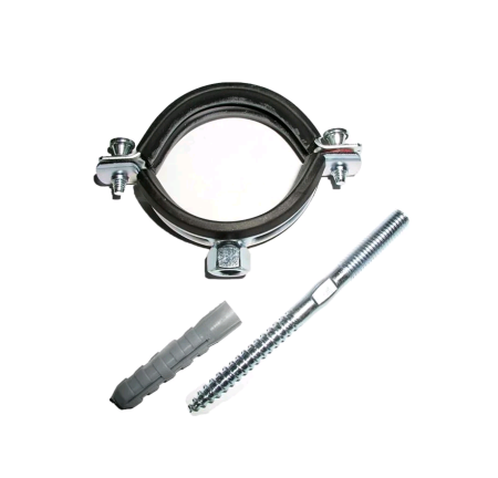 Хомут с дюбелем и шурупом MasterProf d3" 1 шт цвет хром