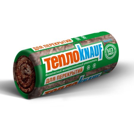 Минераловатная теплоизоляция ТеплоKnauf Для ПЕРЕКРЫТИЙ Knaufinsulation 7380х1220х50 мм 2шт в упак