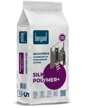 Шпатлевка Bergauf Silk Polymer+ белая 5 кг