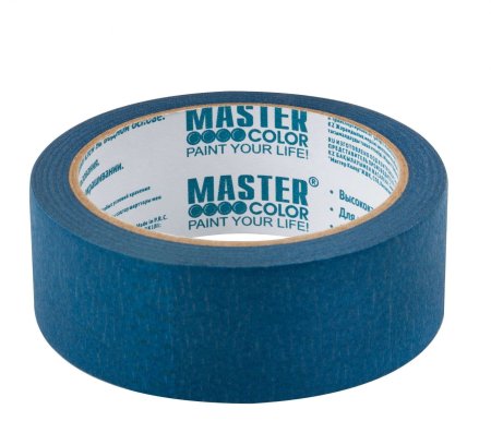 Лента малярная Master Color 36 мм х 25м синий 100°C