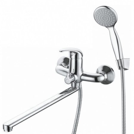 Смеситель для ванны GROSS AQUA 7211257C-35F хром с душевым гарнитуром