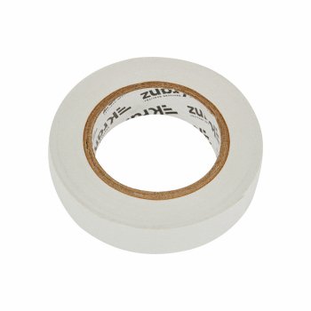 Изолента ПВХ Kranz 15мм*20м белая, до 6000В