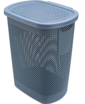 Корзина для белья NICKEL 36х47х57,5см цвет синий