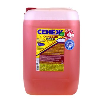 Антисептик Сенеж ОгнеБио ПРОФ огнебиозащитный красный 12 кг