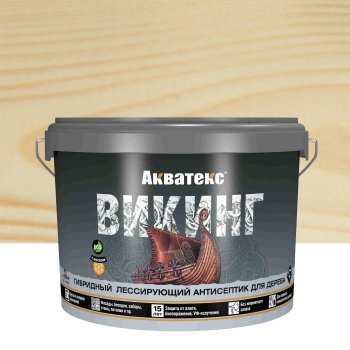 Антисептик Акватекс ВИКИНГ декоративный бесцветный 9 л