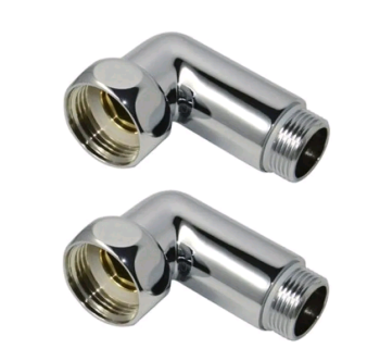 Соединитель TIM 3/4"х1/2" гш угловой хром