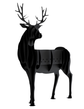 Мангал стационарный Олень 24х21х54 см 3 мм