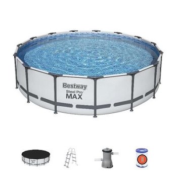 Бассейн каркасный Bestway Steel Pro Max 457х457х107см 14970л