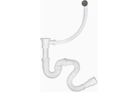 Сифон MasterProf для кухни 1 1/2" 40 мм 500 мм с переливом