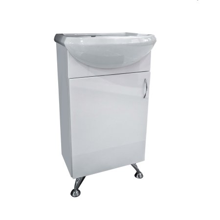 Тумба напольная Луна 80х45х41см цвет белый