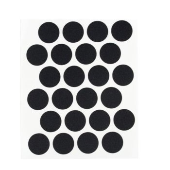 Заглушка самоклеющаяся 14мм черная 50 шт.