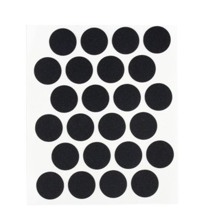 Заглушка самоклеющаяся 14мм черная 50 шт.
